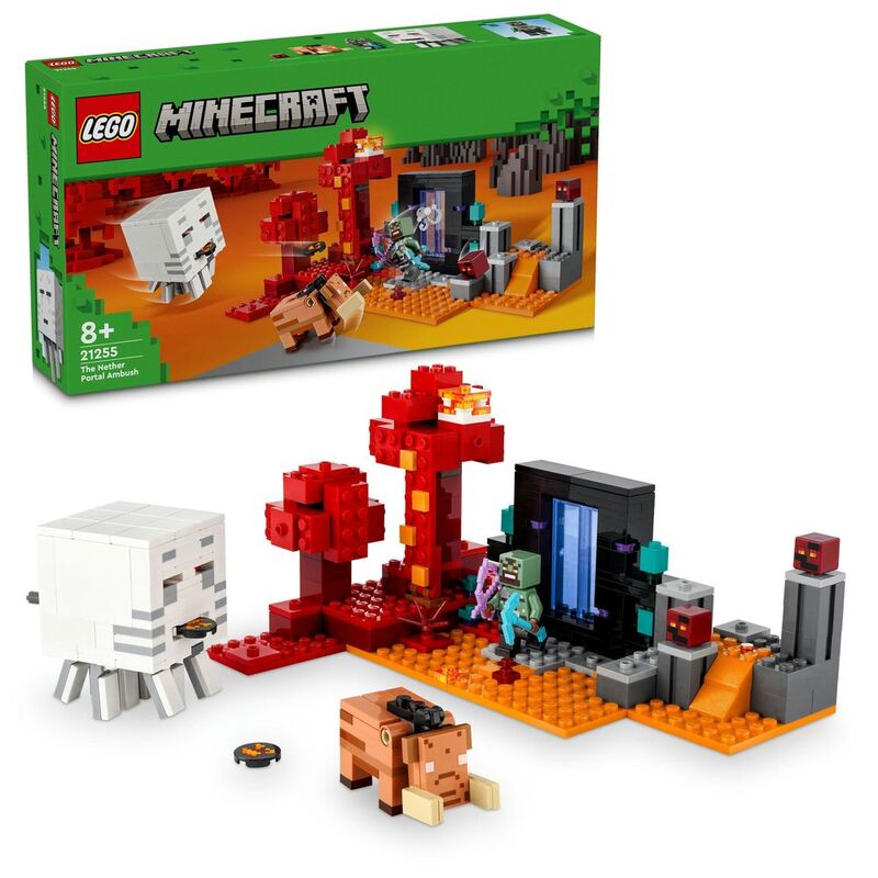 LEGO Minecraft The Nether Portal Ambush 21255 (352 Pieces)