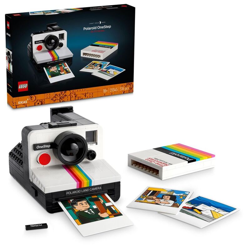 LEGO Ideas Polaroid Onestep Sx-70 Camera 21345 (516 Pieces)