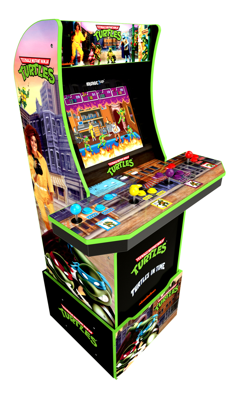Arcade 1Up Teenage Mutant Ninja Turtles with Riser 57.8-inch