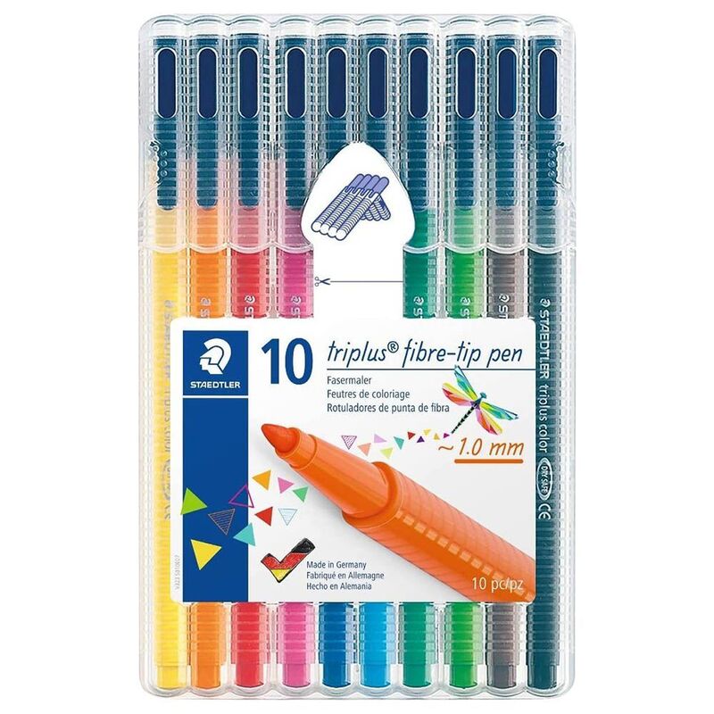 Staedtler Triplus Colour Fibre Tip Pen (Pack of 10)