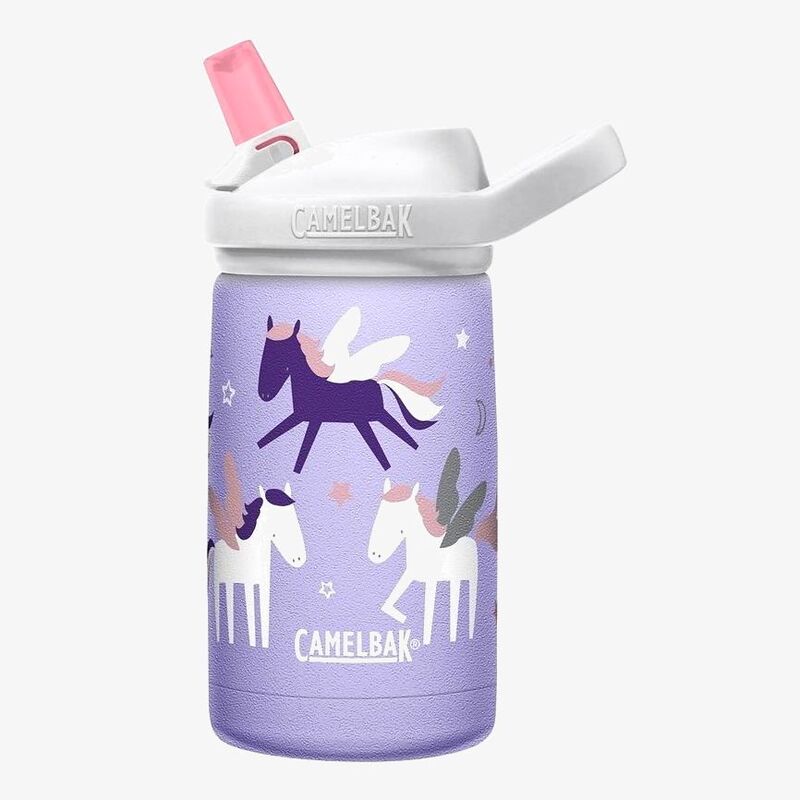 Camelbak Eddy+ Kids Stainless Steel Vacuum Insulated Water Bottle 355ml - Unicorn Stars (Back To School) (Limited Edition)