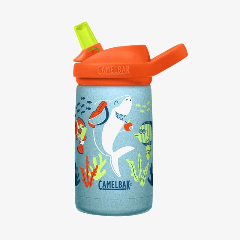 Camelbak Eddy+ Kids Stainless Steel Vacuum Insulated Water Bottle 355ml - School Of Fish (Back To School) (Limited Edition)