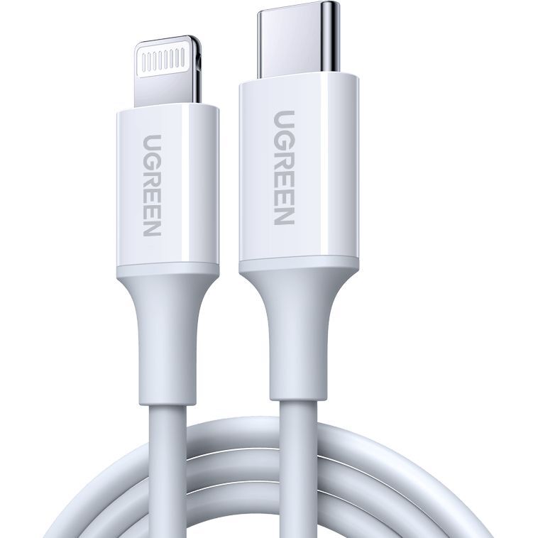 UGREEN Lightning To Type-C 2.0 Male Cable 1m - White