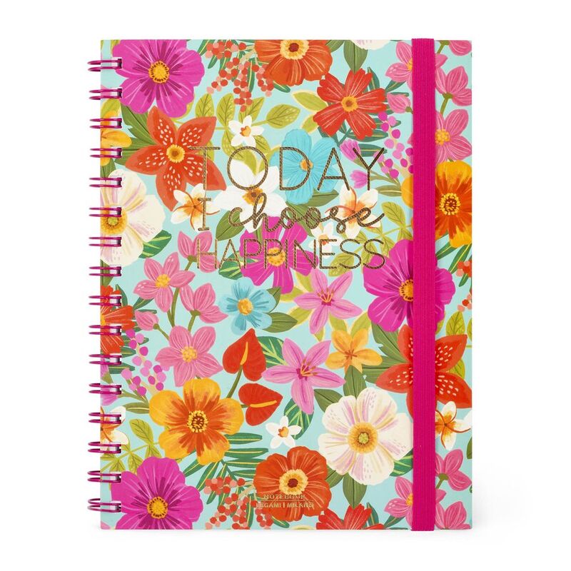 Legami Large Spiral A5 Notebook - Flowers