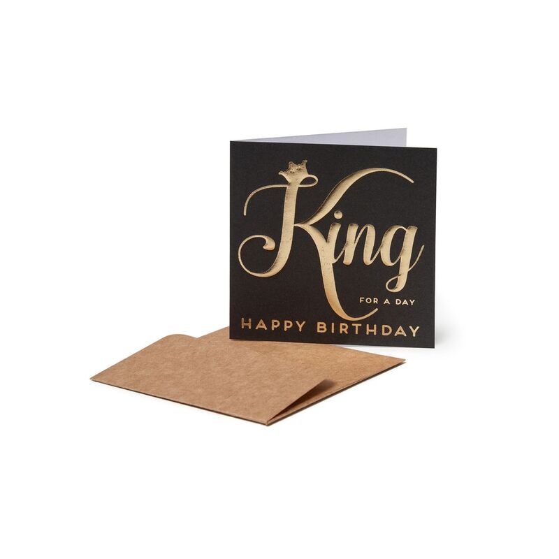 Legami Greeting Card - Small - King For Day (7 x 7 cm)