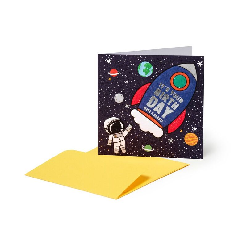 Legami Greeting Card - Small - Space (7 x 7 cm)