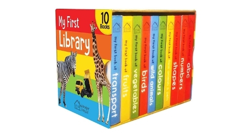 My First Library - Boxset Of 10 Board Books For Kids