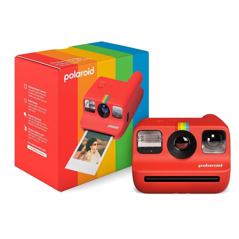 Polaroid Go Generation 2 World's Smallest Instant Camera (12 x 11.7 x 6.7cm) - Red