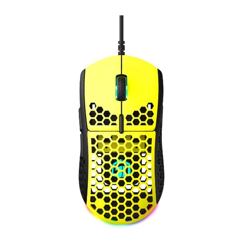 Gamertek GM16 Ultralight RGB Gaming Mouse - Yellow