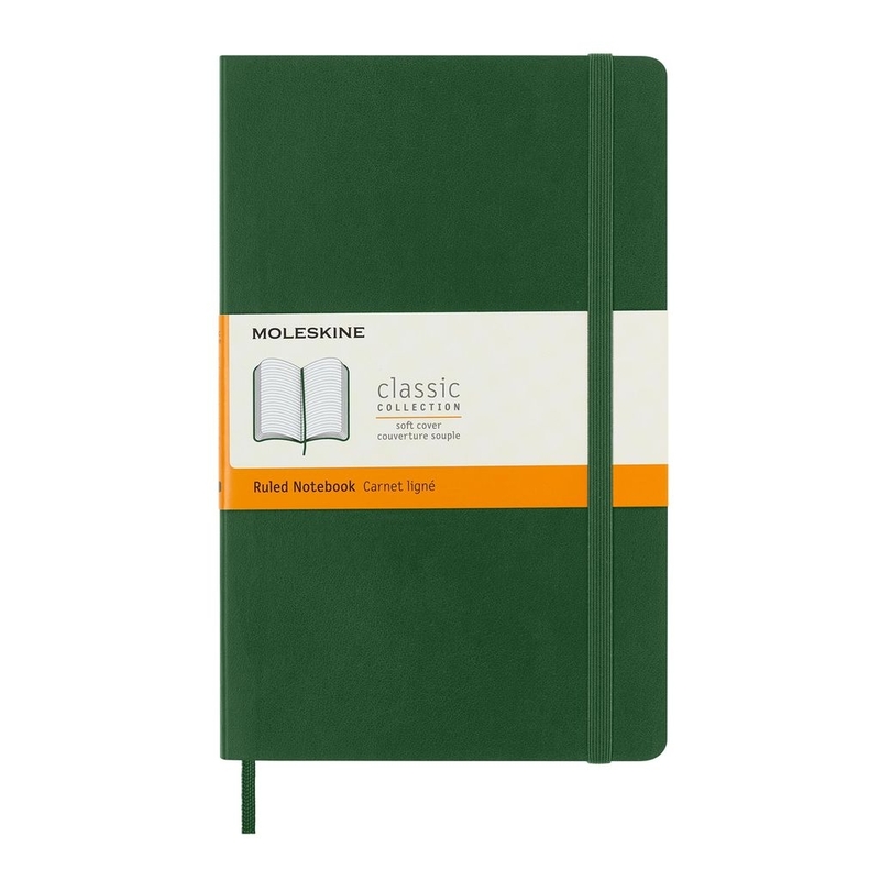 Moleskine Notebook Large Ruled Myrtle Green Soft