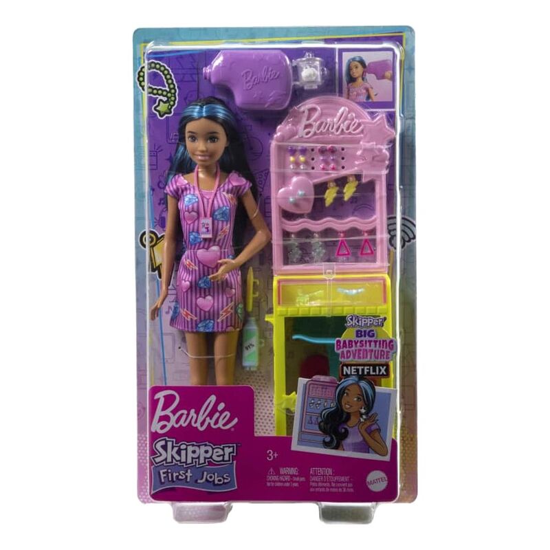 Barbie Skipper Doll And Ear-Piercer Set With Piercing Tool Playset - HKD78