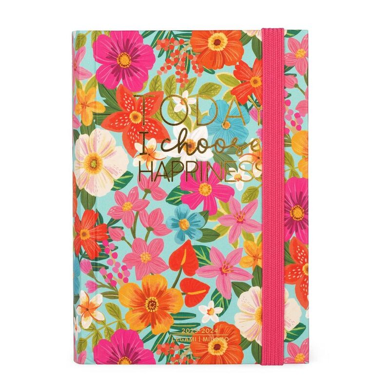 Legami 16-Month Diary - 2023/2024 - Small Daily Diary - Flowers