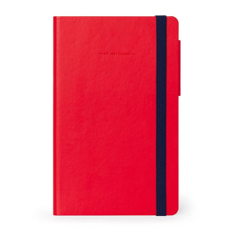 Legami Notebook - My Notebook - Medium Plain - Red