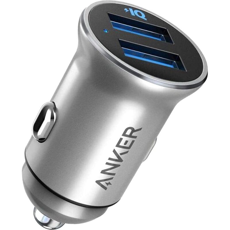 Anker Powerdrive 2 Car Charger Alloy Silver