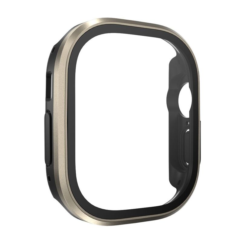 Switcheasy Modern Hybrid Tempered Glass Watch Case for Apple Watch Ultra 49mm - Titanium