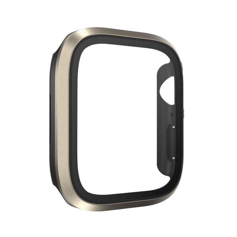 Switcheasy Modern Hybrid Tempered Glass Watch Case for Apple Watch 45mm - Titanium