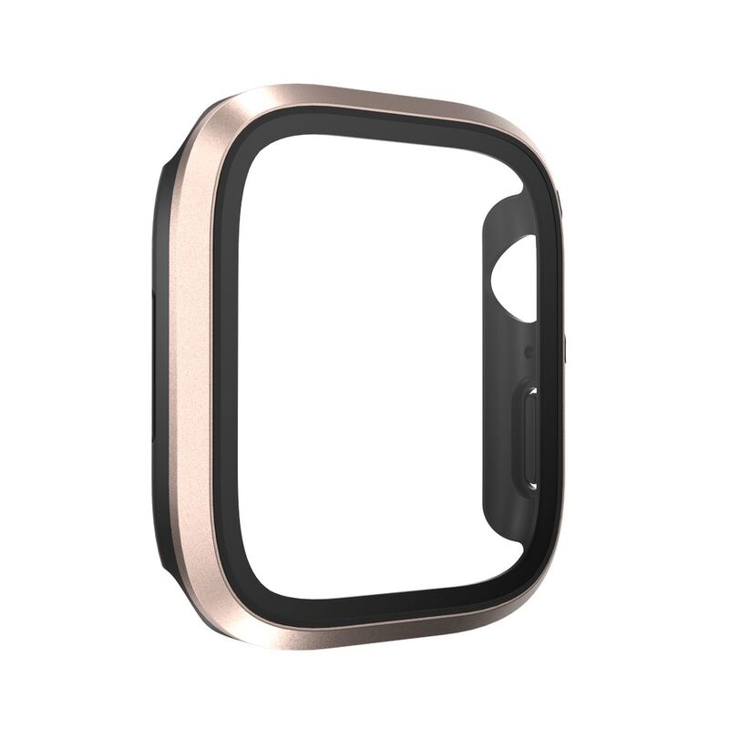Switcheasy Modern Hybrid Tempered Glass Watch Case for Apple Watch 45mm - Pink
