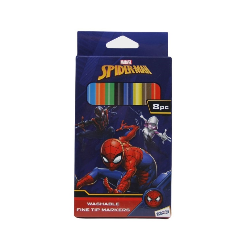 Skoodles Marvel Spiderman - Fine Tip Washable Markers