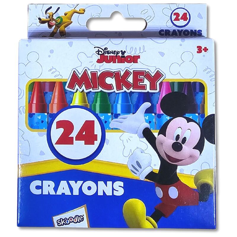 Skoodles Disney Micky Mouse - (Set Of 24) Crayons