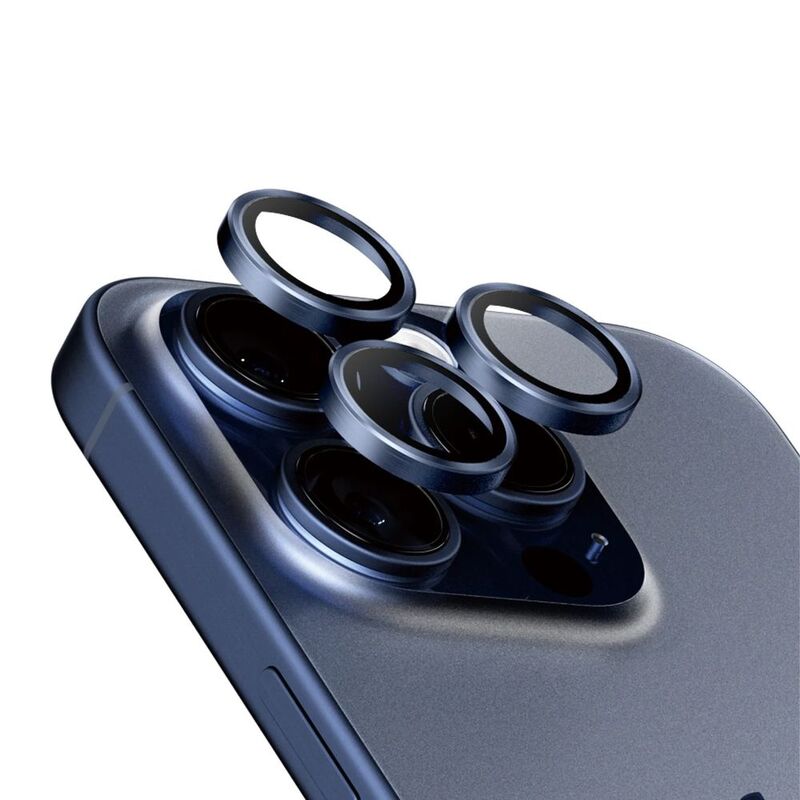 Panzerglass Hoops Camera Lens Protector - iPhone 15 Pro Max/ iPhone 15 Pro - Blue Titanium