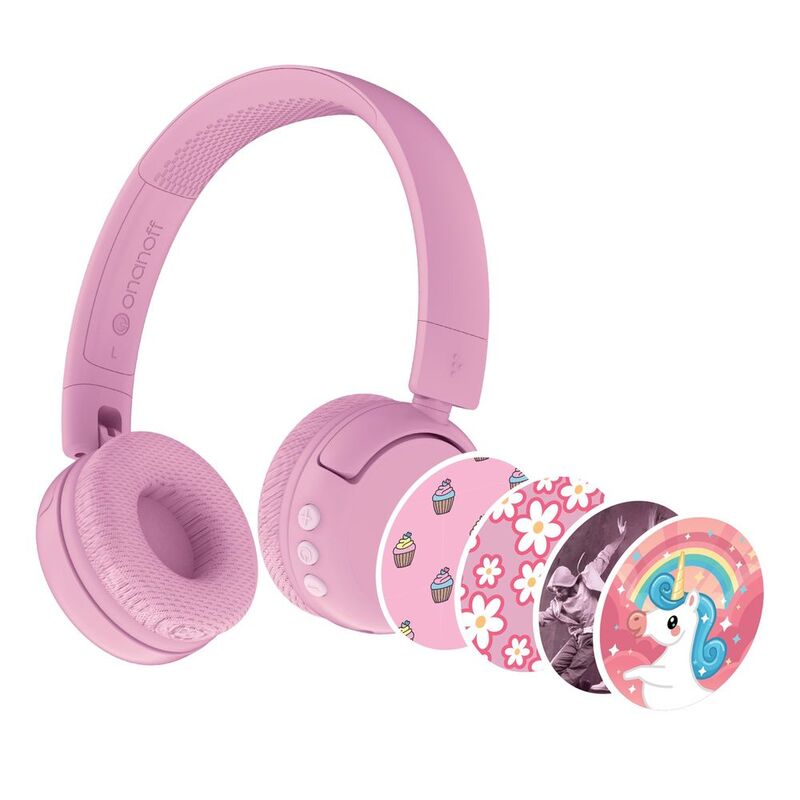 Buddyphones Popfun Kids Wireless Headphones - Pink