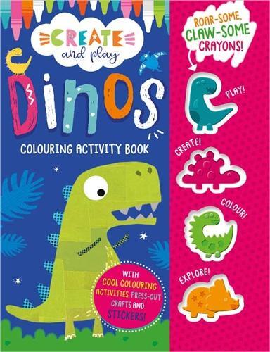 Create & Play Create & Play Dinos Colouring Activity Book | Make Believe Ideas
