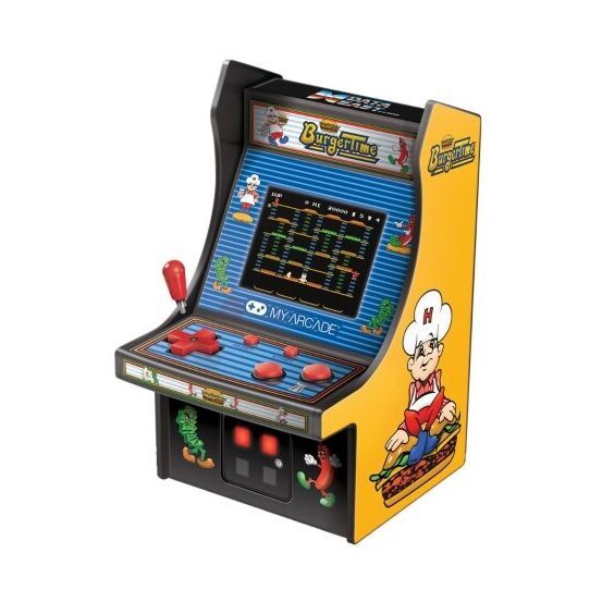 جهاز الألعاب الصغير My Arcade Retro Burgertime Micro Player باللون الأصفر/ الأسود 6.75-بوصة لألعاب ريترو أركيد