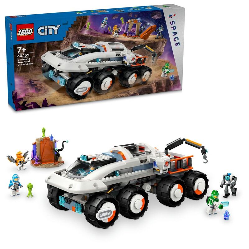 LEGO City Space Command Rover And Crane Loader 60432 (758 Pieces)