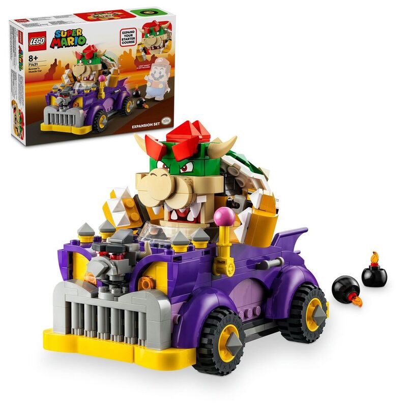 LEGO Super Mario Bowser's Muscle Car Expansion Set 71431 (458 Pieces)