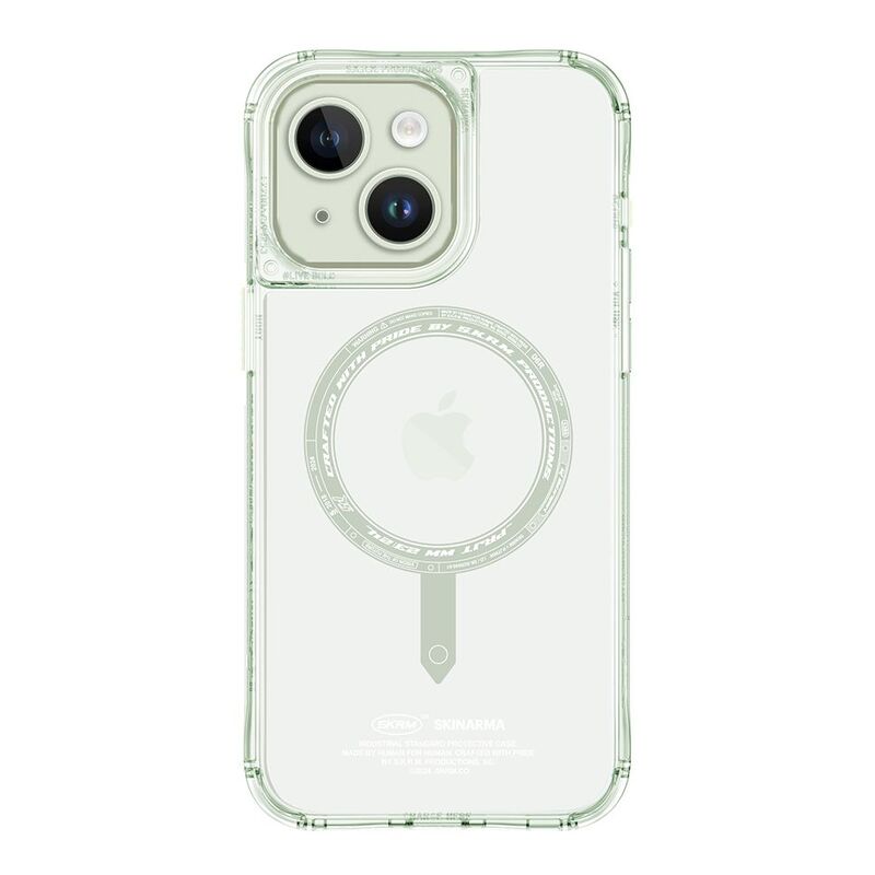 Skinarma iPhone 15 Saido Mag-Charge Case - Light Green
