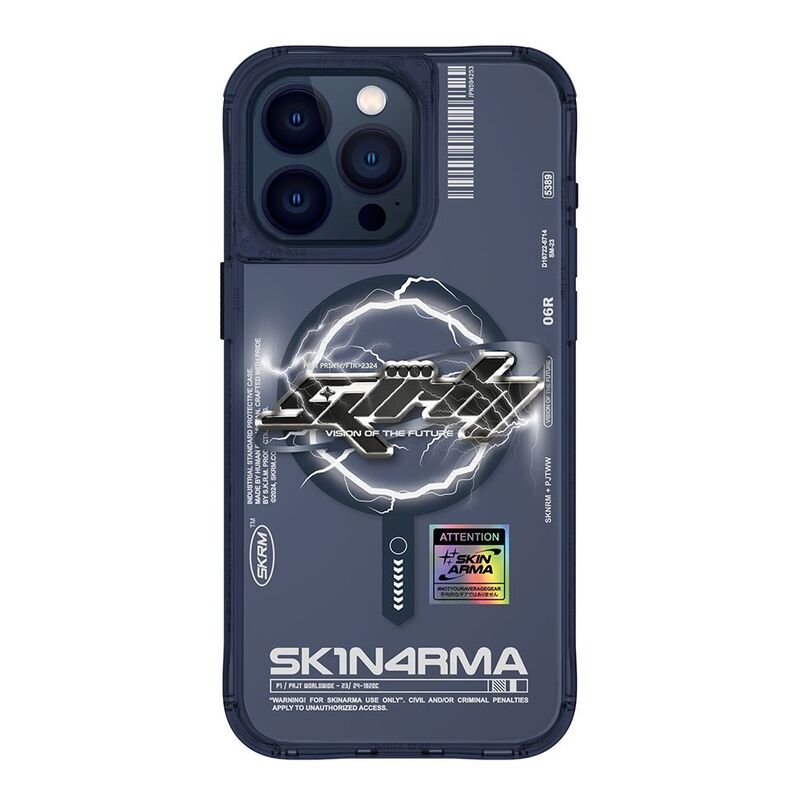 Skinarma iPhone 15 Pro Max Bolt Mag-Charge Case - Blue