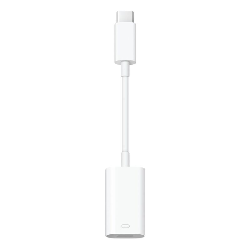 BAZIC GoCharge USB-C to Lightning Adapter For Power And Data Transfer Supports Carplay - White