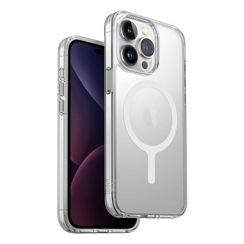 UNIQ Hybrid iPhone 15 Pro Max Case - MagClick Charging Lifepro Xtreme - Dove