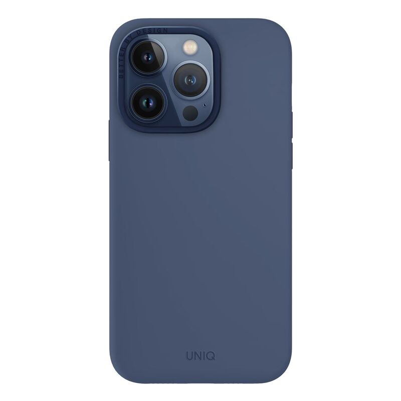 UNIQ Hybrid iPhone 15 Pro Max Case - MagClick Charging Lino Hue - Navy