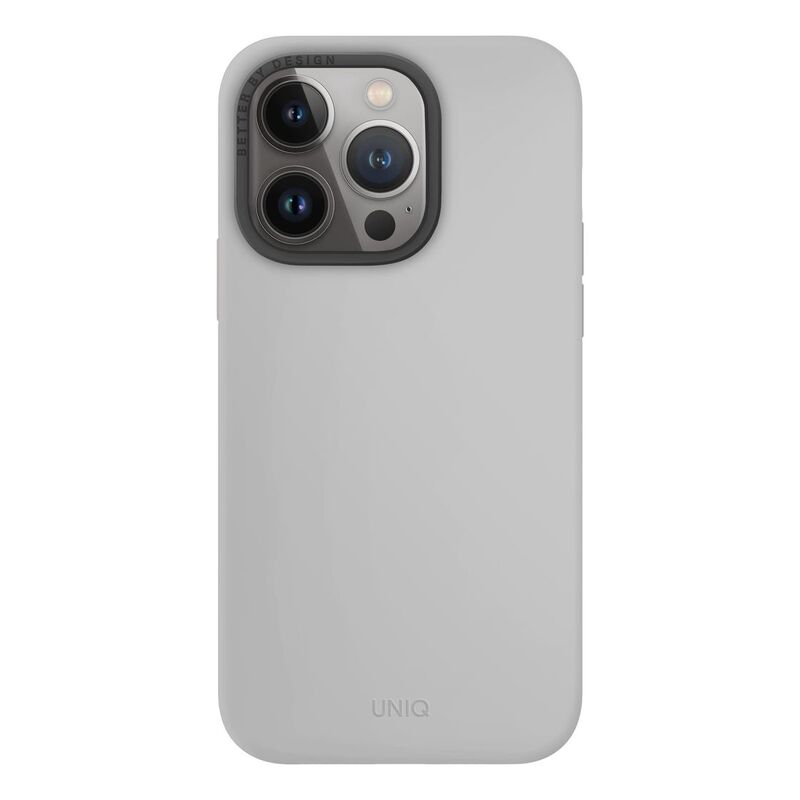 UNIQ Hybrid iPhone 15 Pro Max Case - MagClick Charging Lino Hue - Chalk Grey