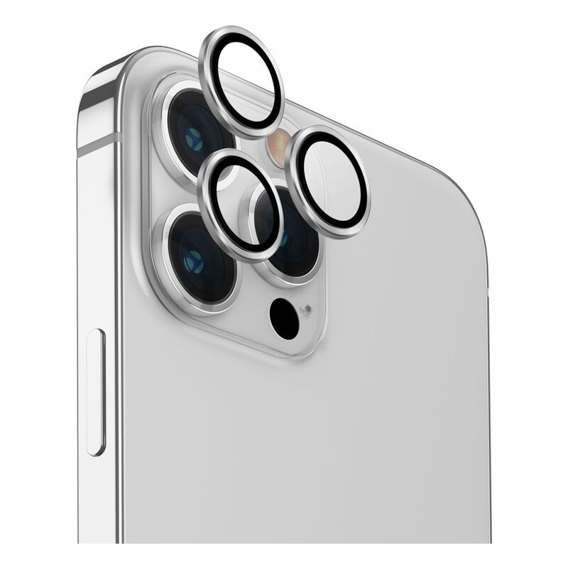 UNIQ Optix iPhone 15 Pro Max Aluminium Camera Lens Protector - Sterling