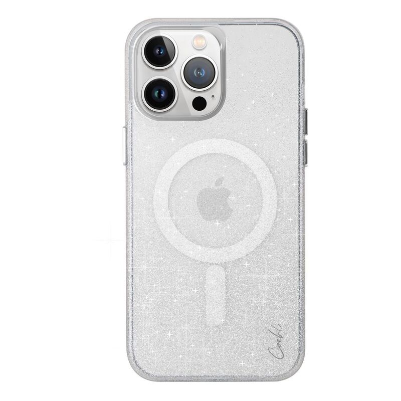 UNIQ Coehl iPhone 15 Pro Max Case - Magnetic Charging Lumino - Sparkling Silver