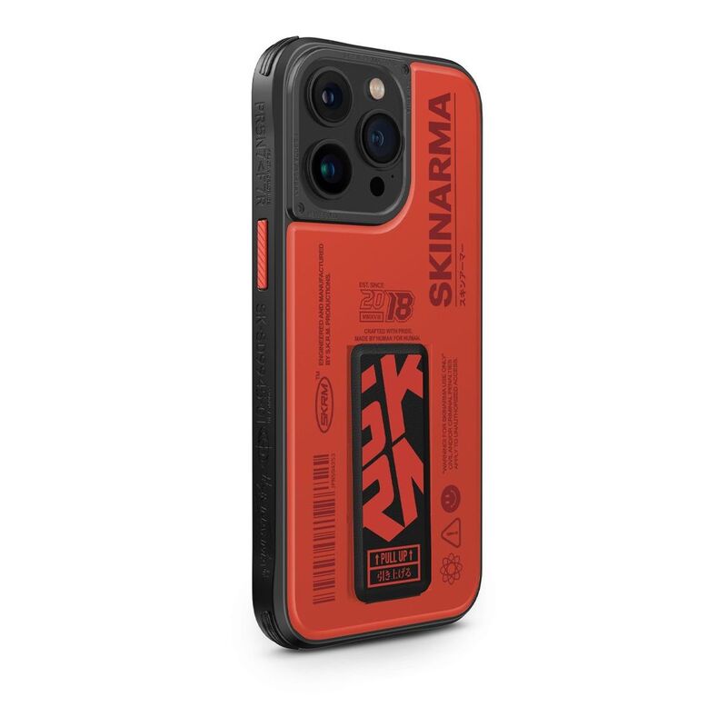 SkinArma iPhone 15 Pro Max Case - Spunk Mag-Charge + Grip-Stand - Orange