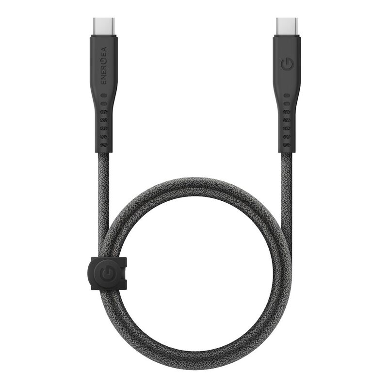 Energea Flow 10Gbps USB 3.2 Gen 2 USB-C To USB-C Cable 10Gbps 240W With MCT 1m - Black