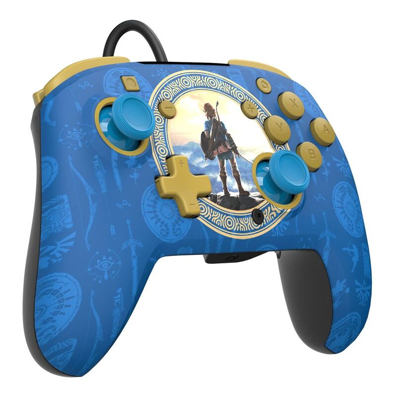 PDP Nintendo Switch Rematch Wired Controller - Hyrule Blue