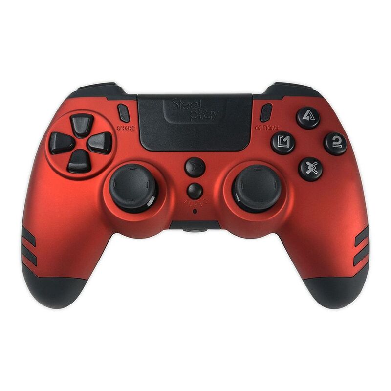 Steelplay Slim Pack Wireless Controller For PC/PS4 - Ruby Red