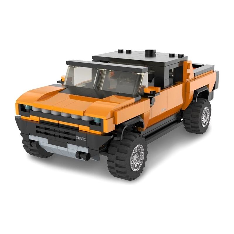 Rastar Hummer EV Assemble R/C Car 1:30 Scale (Assorted - Includes 1) - Orange/Yellow