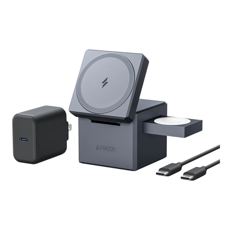 Anker 3-in-1 Cube With MagSafe - Grey