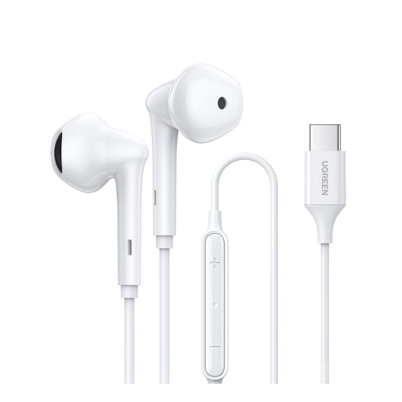 UGreen Wired Earphones with Type-C Connector - White