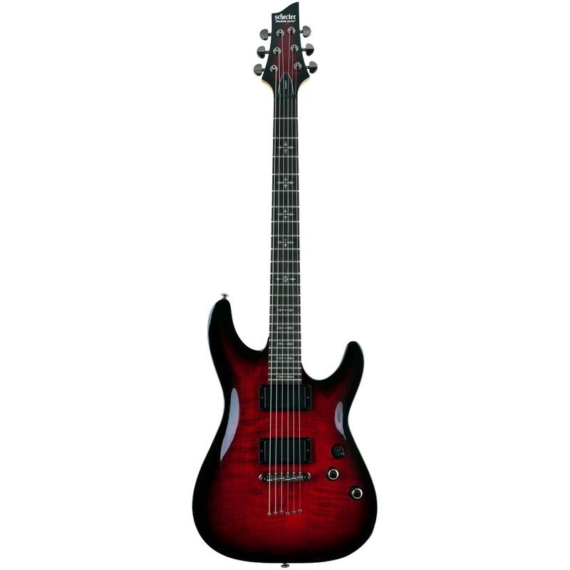 Schecter 3680 Electric Guitar Demon Series-6R - Crimson Red Burst (CRB)