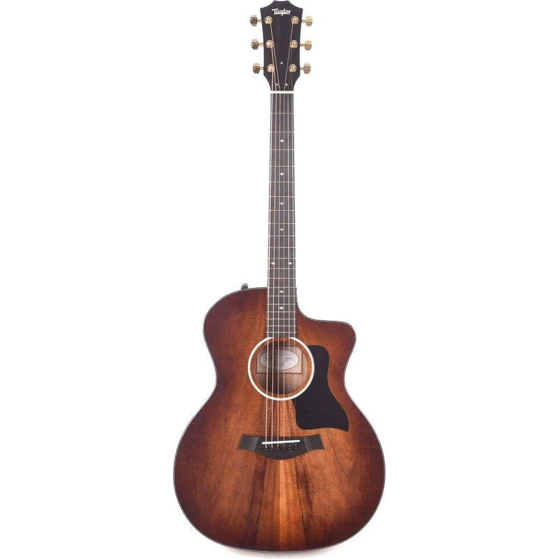 Taylor 224ce-K DLX Grand Auditorium Hawaiian Koa Acoustic-Electric Guitar Cutaway Deluxe - Shaded Edgeburst - Includes Taylor Deluxe Hardshell Brown