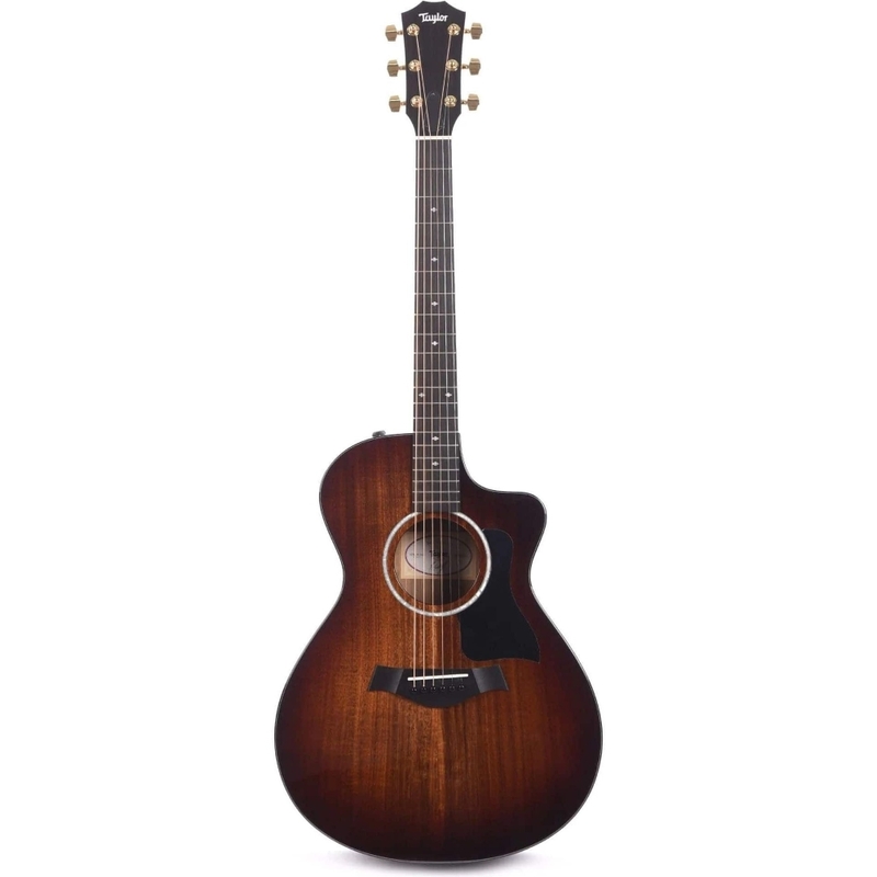 Taylor 222ce-K DLX Grand Concert Acoustic-electric Guitar - Shaded Edge Burst - Includes Taylor Deluxe Hardshell Brown