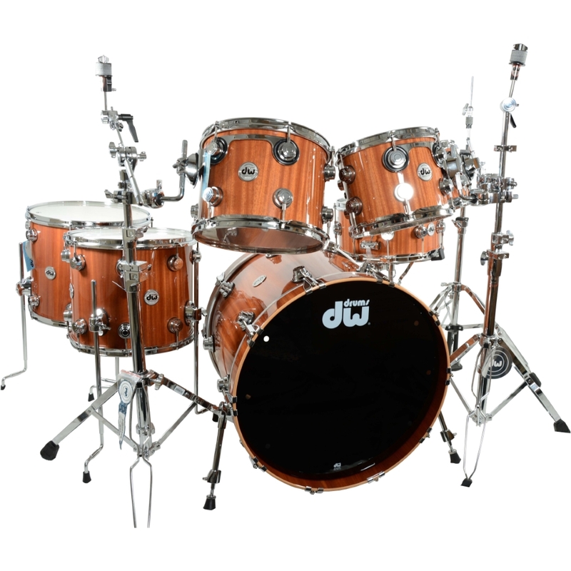 DW Drums DRNCHE/MHGTTCSC Collector Series 7-Piece Shell Pack - Mahogany Lacquer - Cymbals & Hardware Not Included