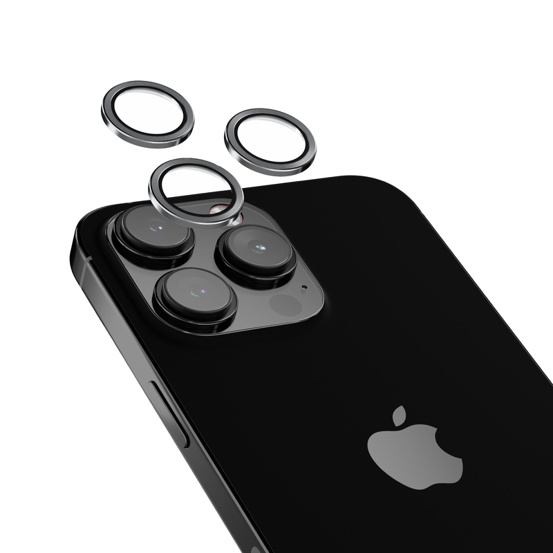 HYPHEN Camera Lens Protector for iPhone 15 Pro/Pro Max - Grey