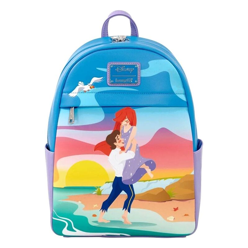 Loungefly! Leather Disney The Little Mermaid Ariel Sunset Hug Mini Backpack
